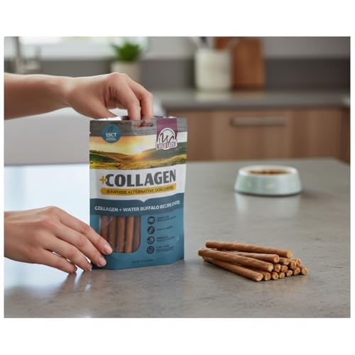 Water Buffalo Collagen Sticks for Dogs (5.3 Ounce (Pack of 15))