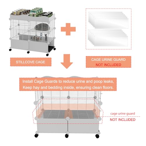 2 Tier Guinea Pig Cages Indoor (29.52"L x 15.35"W x 25.98"H)