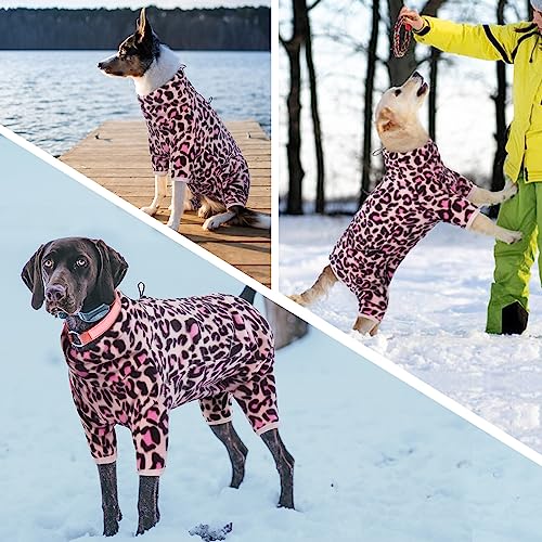 Dog Winter Coats for Small Dogs (2XS / Leopard Pink)