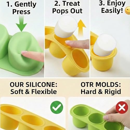 2 Pack Dog Toys for Aggressive Chewers Green & Brown (Green & Brown)