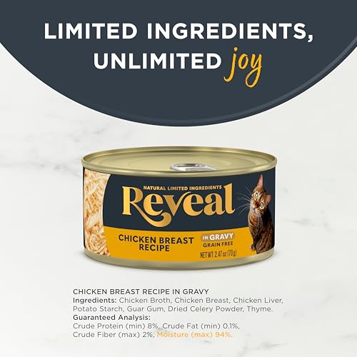 Chicken Breast in Gravy Wet Cat Food 24 (2.47 Ounce (Pack of 24))