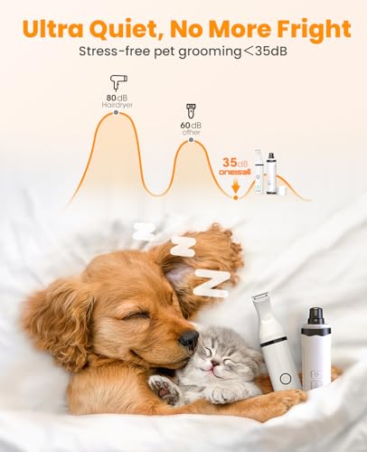 3 in 1 Dog Nail Grinder & Paw Trimmer Kit (3-in-1 Set)