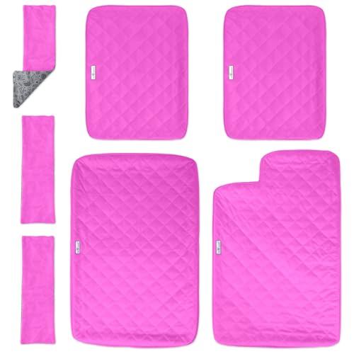 Fitted Fleece Liner Set for Critter Nation 2 (Pink / Double Unit Combo)