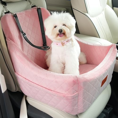 Dog Car Seat for Medium Dogs (Pink)