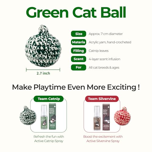 Green Cat Ball (Green W/O Bell / 2.7inch)