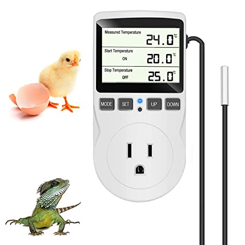 Digital Temperature Controller LCD Screen Heating Cooling Thermostat (Classics)