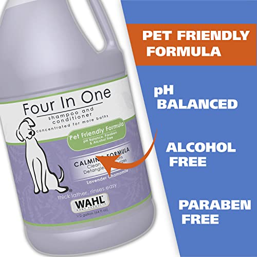 USA 4-in-1 Calming Pet Shampoo for Dogs, Lavender Chamomile, 64 oz (64 Ounce)