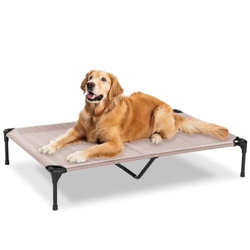 Elevated Dog Bed for Outdoor (Grey / 49"L x 33"W x 9"Th)