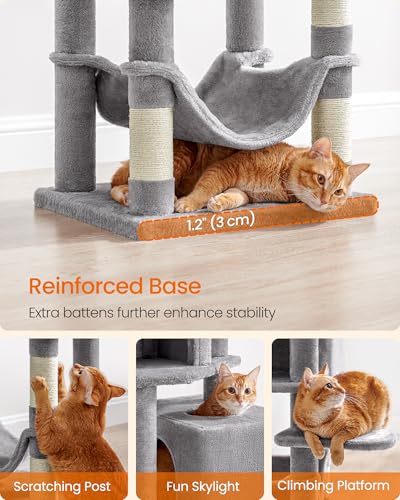 Cat Tree 59.5 (59.5 Inches / Light Gray)