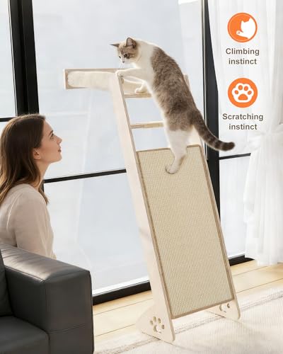 Cat Window Perch with Scratching Pad