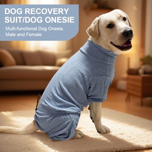 Dog Pyjamas Sweater Clothing and Loungewear Suitable for Medium to Large Breeds of Dogs (Sweater Blue / 2XL)