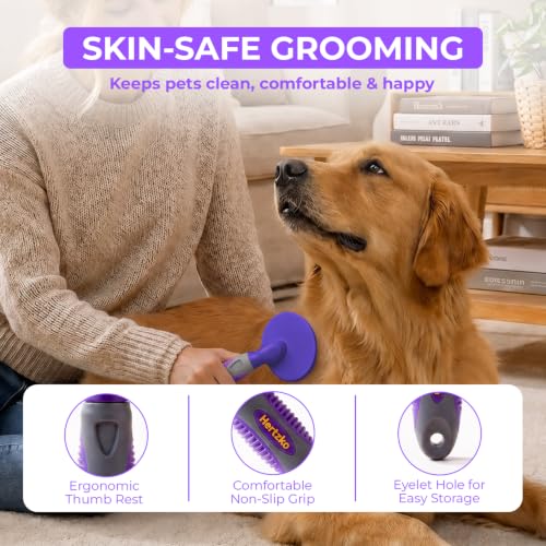 Dog Brush Soft Pin Bristle Pet Brush for Dogs and Cats