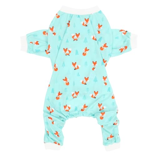 Dog Pajamas One Piece Light Comfy Pjs Pet Costume M (Large / Winter Foxes)