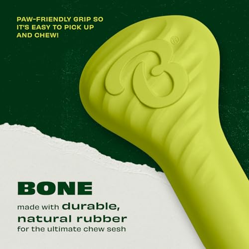 Natural Rubber Dog Bone Chew Toy (Medium)