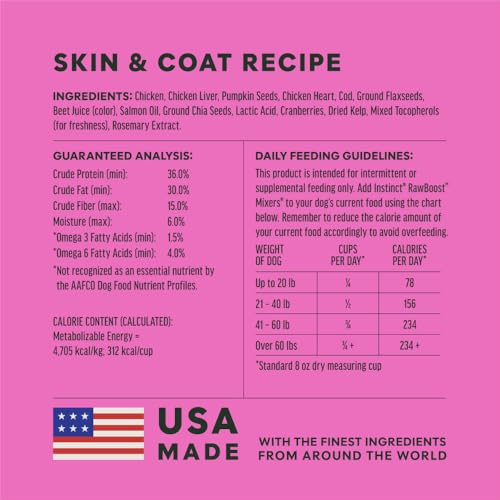 Raw Boost Mixers Skin & Coat Health Freeze (12.5 Ounce (Pack of 1))