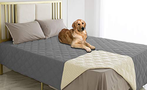 Waterproof Dog Bed Cover Pet Blanket with Anti (30x80 Inch (Pack of 1) / Darkgrey)