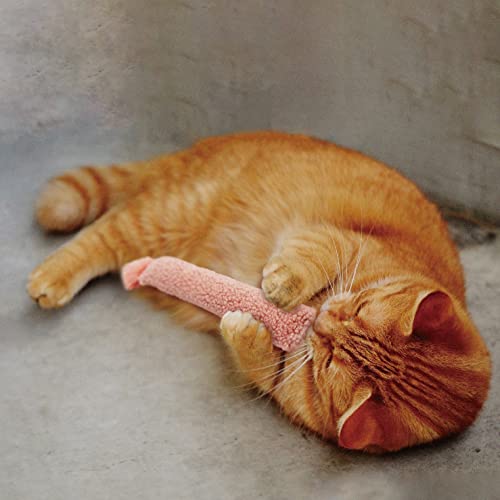 2 Pack Natural Interactive Catnip & Silvervine Cat Kicker with Tail