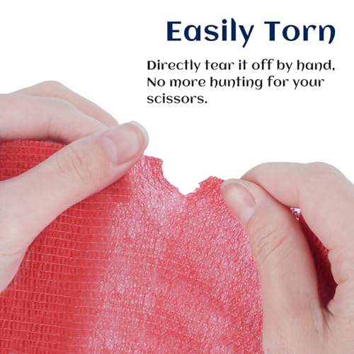 Elastic Self Adhesive Bandage Wrap 4 Inch (4 Inch-24 Count Color)