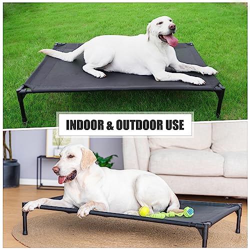 Elevated Dog Bed for Small Dogs (Brown / Small)