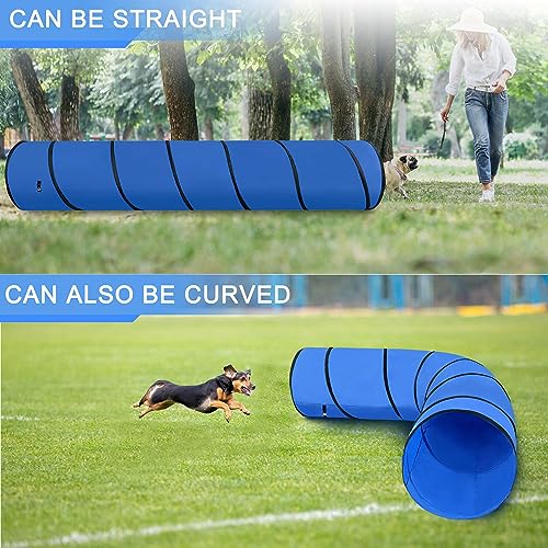 10FT Dog Agility Tunnel (Blue)