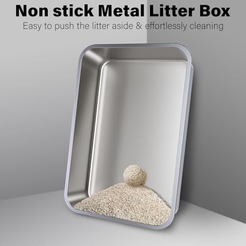 Stainless Steel Litter Box with Lid XXXXL (XXXL-lid-15.7"H)