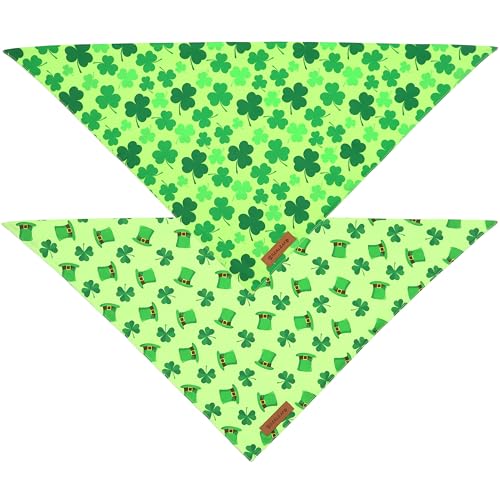 St. Patrick's Day Dog Bandanas 2 Pack (St Patrick Day / X-Large)