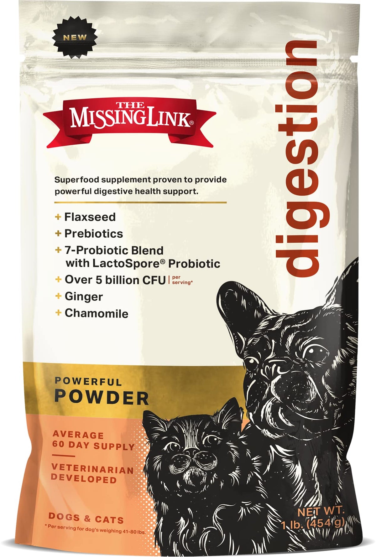 Digestion Superfood Supplement Powder for Dogs & Cats
