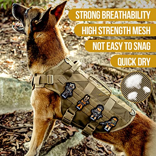No Pull Dog Harness for Small Dog (Brown / S)