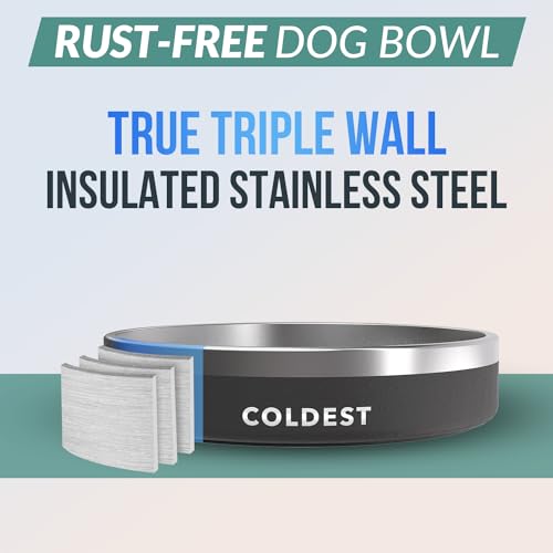 Coldest Dog Bowl (21 oz / Stealth Black)