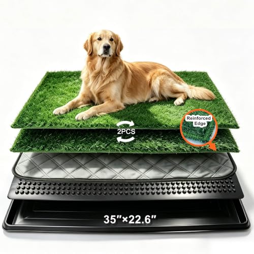 Dog Grass Pad with Tray (35"×22.6")