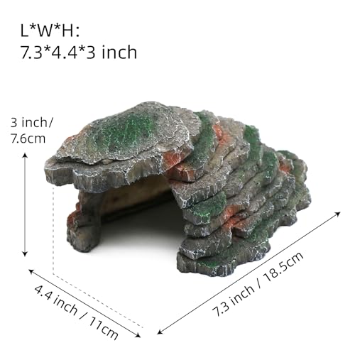 Gecko Hide Shale Scape Step Ledge (Small-B-7.3 * 4.4 * 3)