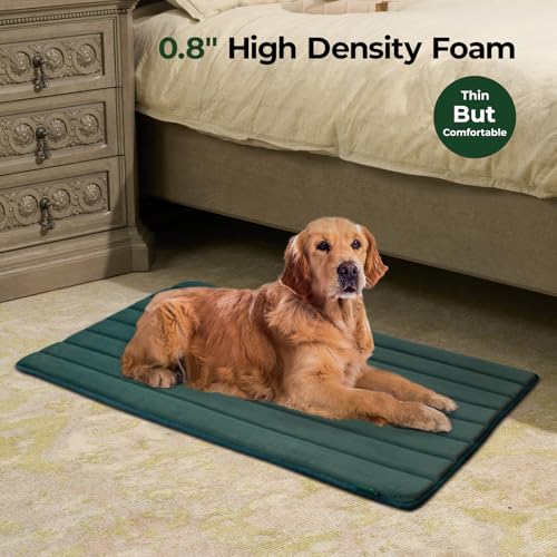 Dog Crate Pad (48.0"L x 30.0"W x 0.8"Th / Green, 1 Pack)