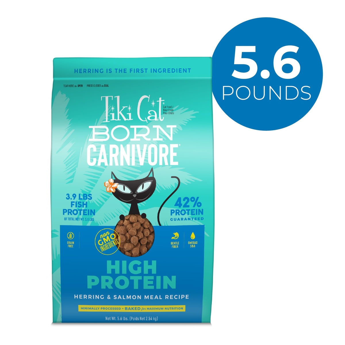 Tiki Cat Born Carnivore Dry Cat Food (5.6 Pound (Pack of 1))