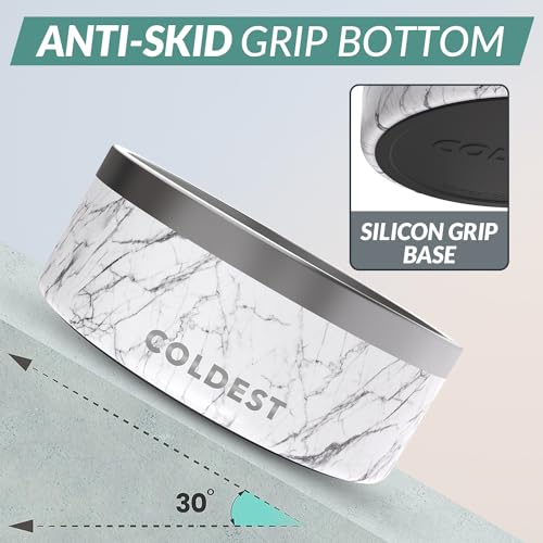 Coldest Dog Bowl (100 oz / Carrara Marble)