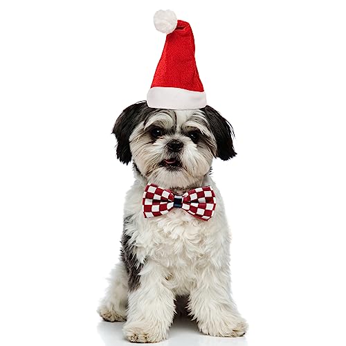 10 PCS Dogs Collar Elastic Attachment Bow Ties for Small Medium Large Pet (Medium)