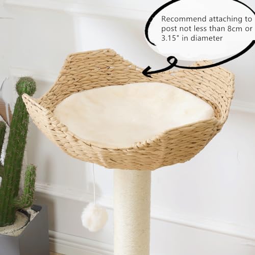 2 Pack 18" Large Cat Tower Tree Add ons Accessories Replacement Part Basket Bed (17.7” / 2PCS)