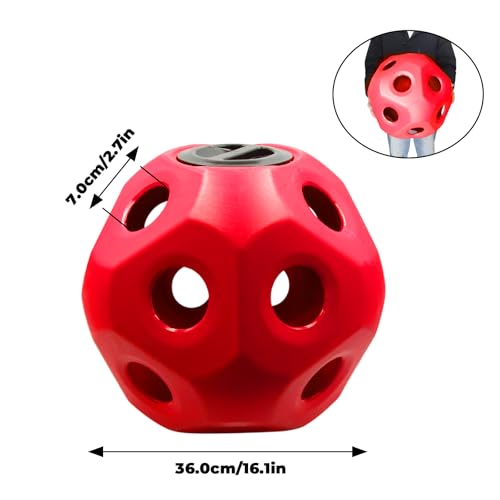 Hay Feeder Horse Treat Ball (Red)