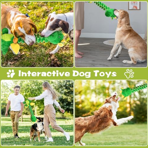Large Squeaky Dog Toys (Green)