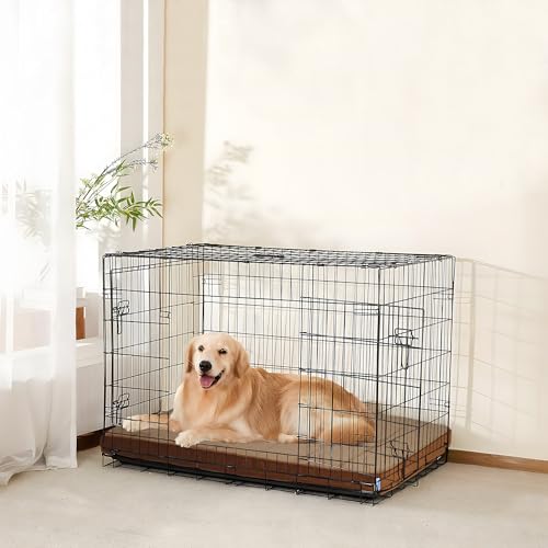 Dog Bed for Large Dog (Khaki / 35"L x 23"W x 3"H)