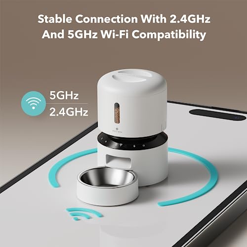Automatic Cat Feeder (White / 3L-with WiFi)