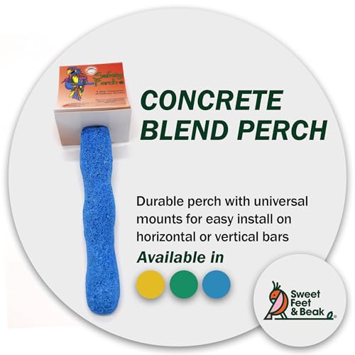 Comfort Grip Safety Bird Perch (Blue / X-Large 13.5")