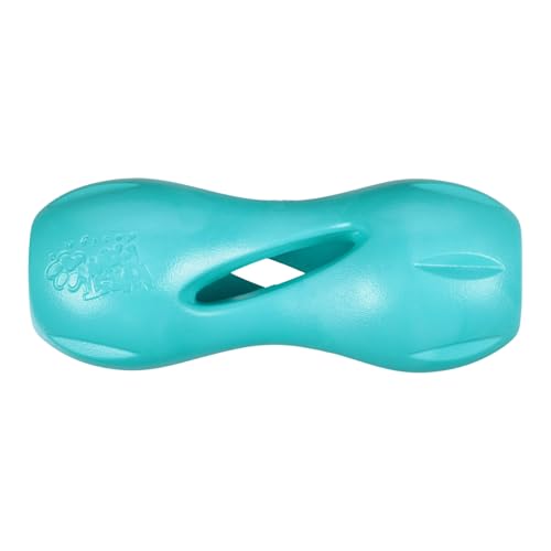 Qwizl Durable Zogoflex Dog Puzzle Toy for Mental Stimulation (Large / Teal)