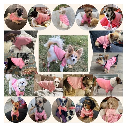 Dog Sweaters for Small Dogs (Pink / Large)