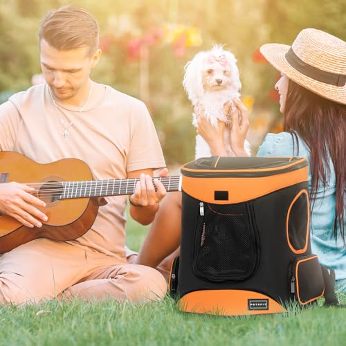 Dog and Cat Backpack Carrier (AOrange)