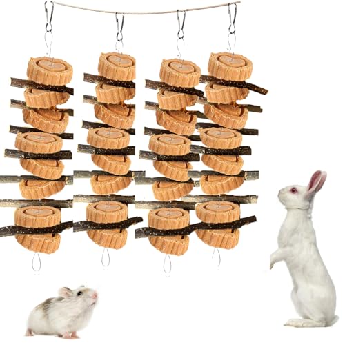 Natural Small Animal Chew Toys for Teeth (【Style B】)