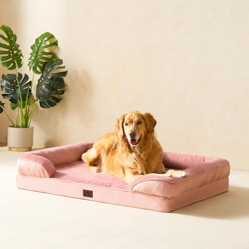 Orthopedic XXL Dog Bed (Dusty Pink / 46.0"l X 35.0"w X 7.5"th)