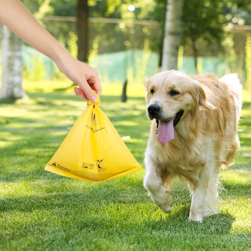 Certified Compostable Dog Poop Bags (Maize Yellow / 270 Count (Pack of 1))