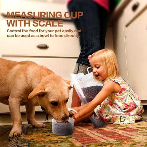 Dog Food Storage Container (White 6Qt)