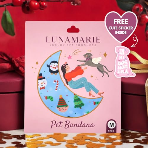 Luxury Pet Birthday Bandanas (Santa's North Pole / Large)