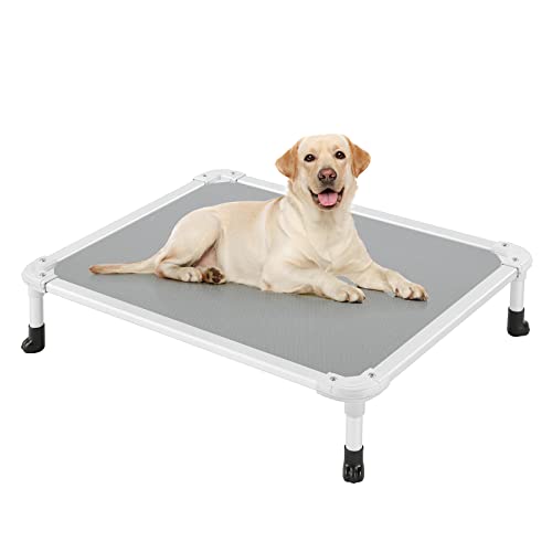 Chew Proof Elevated Dog Bed (Gray / 32.0"L x 25.0"W x 7.0"Th)